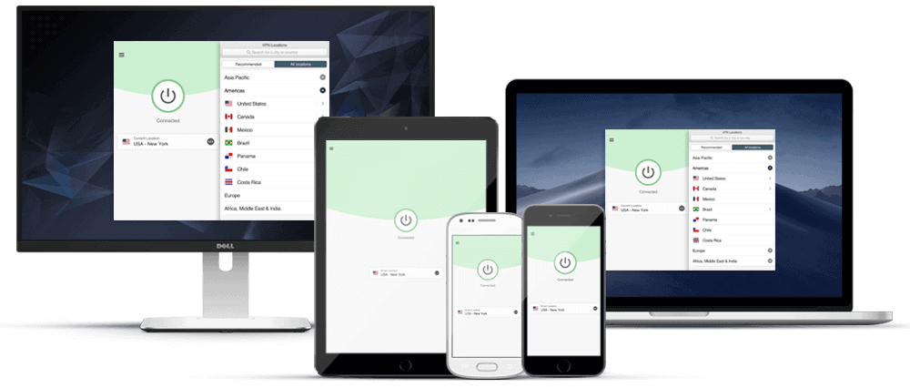 ExpressVPN app on devices