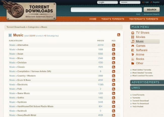 Torrent Downloads Music