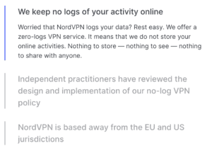 NordVPN no-logging claims