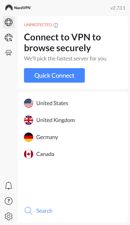 Step 6. Connect to NordVPN Chrome Extension Server