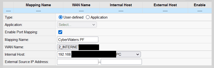 Step 5. Enter Local IP address on router settings