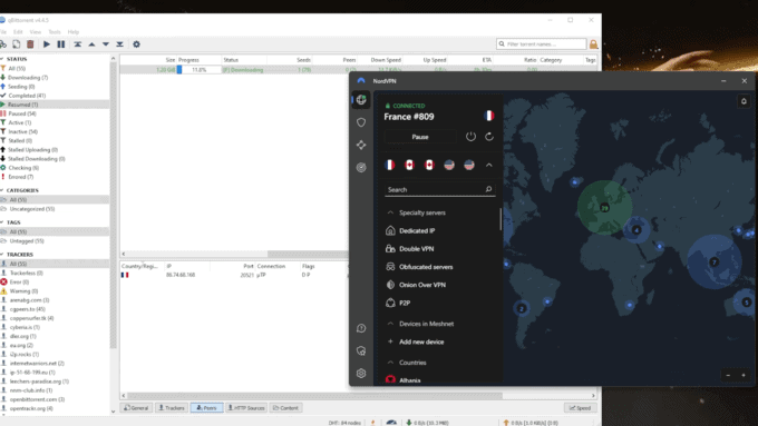 Using NordVPN with Deluge