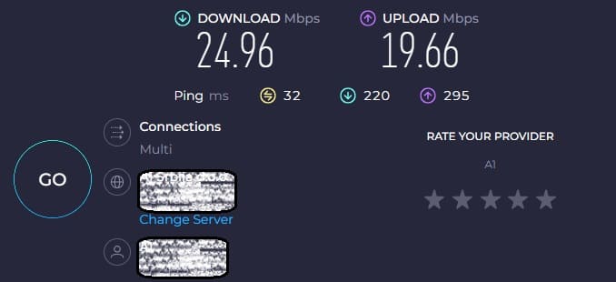 Speed test for Overwatch