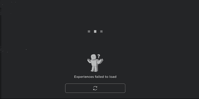 Roblox failed to load screen