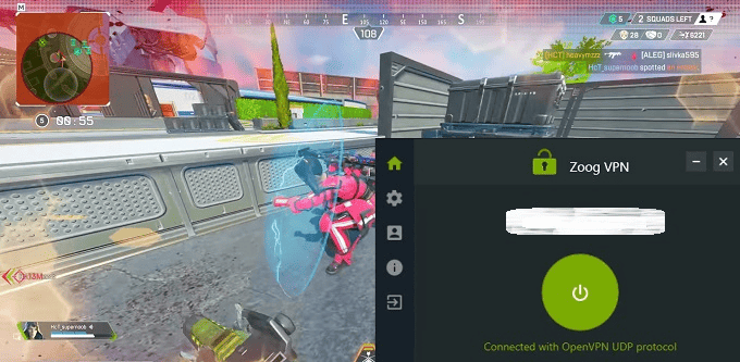 Using ZoogVPN while gaming